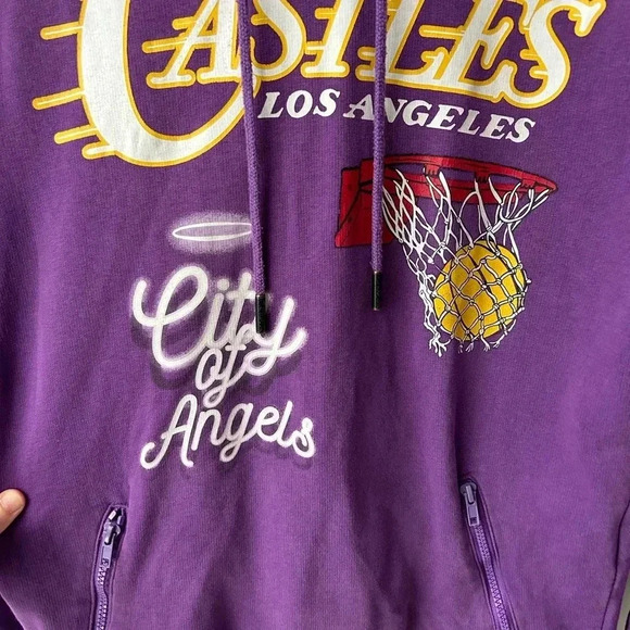 Crooks  & Castles LA Serif Hoodie Purple Cheap - Picture 11 of 14